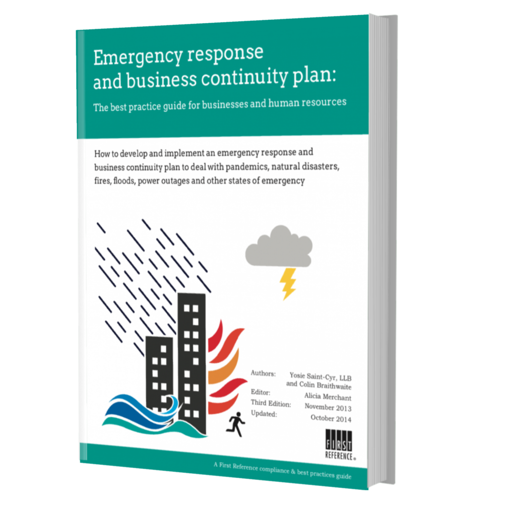 Emergency response and business continuity plan