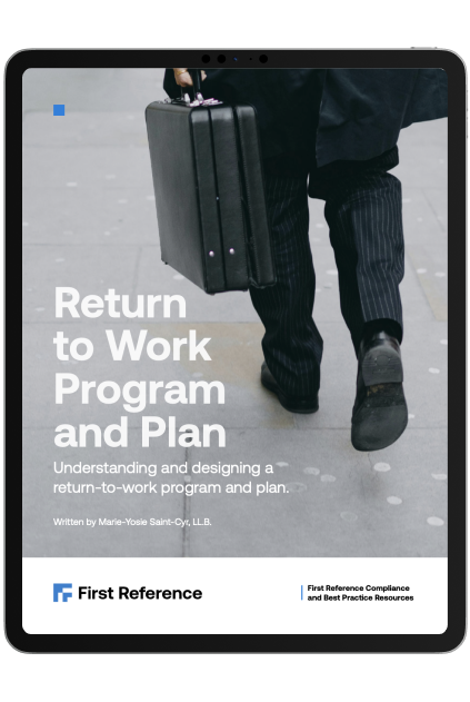 Return to Work Program and Plan